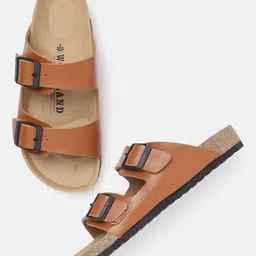 Woodland Men Double-Strap Comfort Sandals with Buckle Detail-picture-11