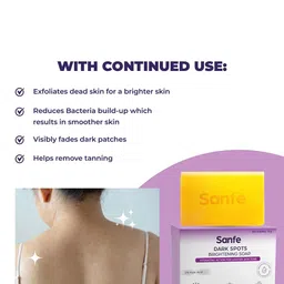 Sanfe Set of 3 Dark Spots Brightening Soap with Kojic Acid - 75 g each image 2