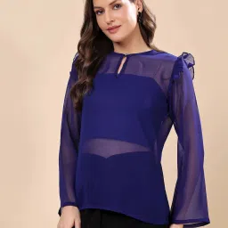 Cation Blue Plain Top image 5