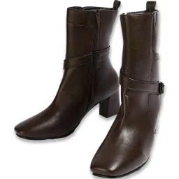 Ginger by Lifestyle Women's Brown Casual Booties image 5