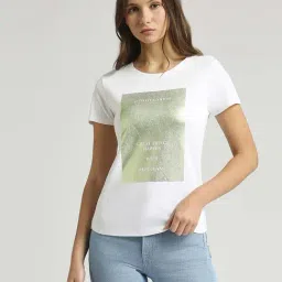 Pepe Jeans White Cotton Printed T-Shirt-picture-37