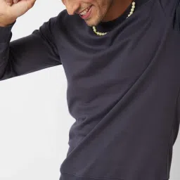 Vastrado Grey Cotton Regular Fit T-Shirt image 5