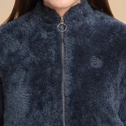 Sweet Dreams Blue Regular Fit Solid Tracksuit image 5