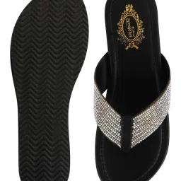 Shoetopia Kids Black Thong Sandals image 5