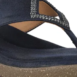 Inc.5 Women's Navy Thong Wedges image 5