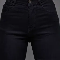 Miss Chase Black Denim Regular Fit High Rise Jeans image 5