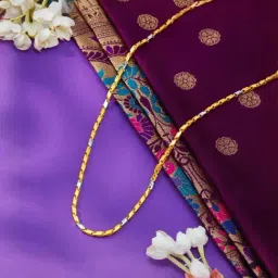 P.N.Gadgil Jewellers 22KT (916) BIS Yellow Gold Soft Shimmer Chain for Unisex-image-21