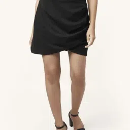 People by Pantaloons Black Wrap Skirt-picture-11