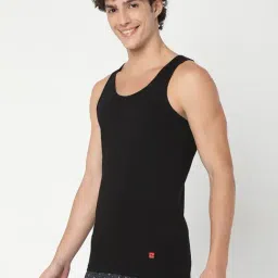 UnderJeans by Spykar Black Vest image 3