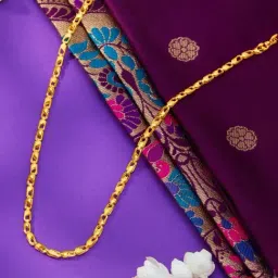P.N.Gadgil Jewellers 22KT (916) BIS Yellow Gold Gilded Harmony Chain for Unisex-picture-37