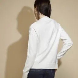 Global Republic White Embellished Pullover image 2