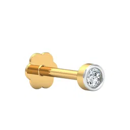 KUBERBOX 14K Gold Bruce Nosepin With Diamond-0.28 g image 2