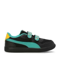 Puma Kids Prismy Black & Sparkling Green Casual Sneakers-picture-15
