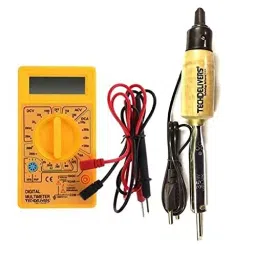 TECHDELIVERS Soldering Iron Kit with Multimeter, Solder iron 35 W Flat Tip-picture-27