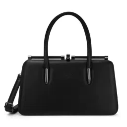 LAVIE LUXE Black BOOK Medium Leather Frame Bag-picture-29