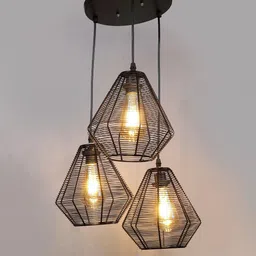 Deco Home Black Metal Ceiling Lamp-picture-41