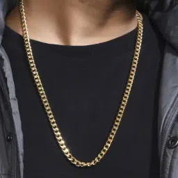 The Bro Code Gold Plated Linked Necklace for Men-image-52