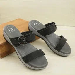 Carlton London Women's Black Casual Sandals-picture-12