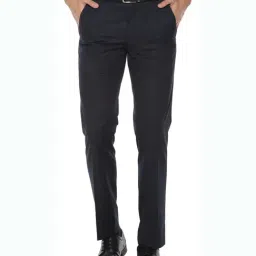 Van Heusen Navy Slim Fit Trousers-picture-43