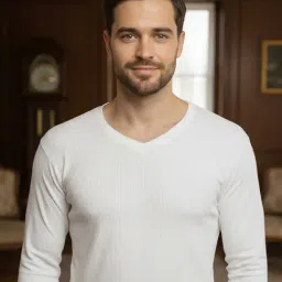 Mack Jonney White Cotton Regular Fit Thermal Set image 4