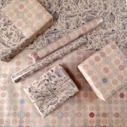 eVincE - thoughtful PRESENTations PATY03OR_10X4 roll Reversible use with Solid Orange Brown Color 40 Sheets Recyclable Wrapper Birthday Anniversary Dance Theme Halloween Xmas Diwali New Year Gifts Gift Wrapping Paper (Pack of 40 Piece) image 3