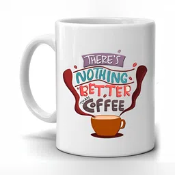 Mr UVD White & Red Typography Printed Ceramic Matte Mug 350 ml image 2