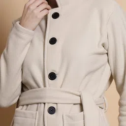 Rigo Stand Collar Plus Size Single-Breasted Overcoat image 5