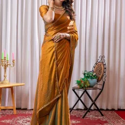 sanjana  silk SANJANA SILK Beads and Stones Embellished Saree image 2