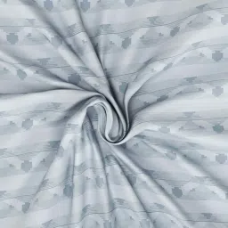 Nautica Upperdeck Grey Cotton Super King Size Bedsheet With 2 Pillow Covers image 5