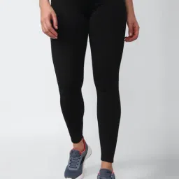 Reebok Black Mid Rise Sports Tights-picture-30