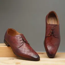 Ruosh Men's Brown Derby Shoes-picture-25