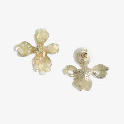 Sohi Statement Golden Stud Earrings for Women image 5