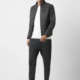 Van Heusen Grey Regular Fit Quilted Jacket image 5