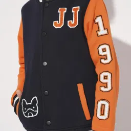 Jack & Jones Junior Navy Blue Polyester Regular fit Jacket image 5