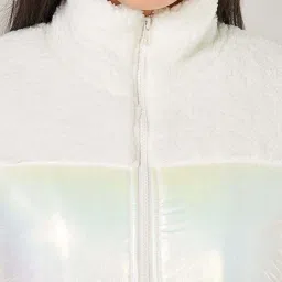 Honey by Pantaloons White Plain Jacket image 5