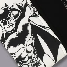 Free Authority White & Black Regular Fit Batman Colour Block Hooded Sweatshirt image 5