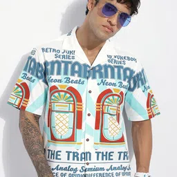 Difference of Opinion Men Relaxed Boxy Printed Casual Shirt-picture-30