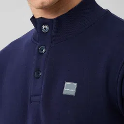 ColorPlus Blue Regular Fit Sweatshirt image 5