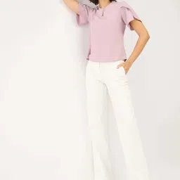 SALT Attire Mauve Plain Top image 5