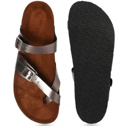 Mozafia Women's Copper Toe Ring Sandals image 5