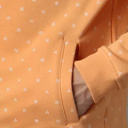 Louis Philippe Sport Orange Regular Fit Printed Sweatshirt image 5