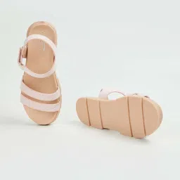 Fame Forever by Lifestyle Kids Pink Ankle Strap Sandals image 5