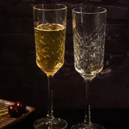 Pasabahce Transparent Glass Champagne Flutes Glass - Set of 4 (175ml)-image-47