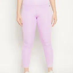 Clovia Lavender Slim Fit Tights-picture-13