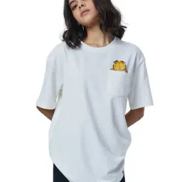 The Souled Store White Cotton Printed T-Shirt-picture-25