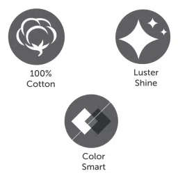 Spaces Violet Cotton 210 TC Single Size Bedsheet With Pillow Cover image 5