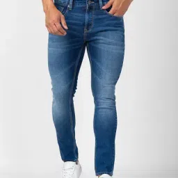 Spykar Blue Cotton Slim Fit Jeans-image-38