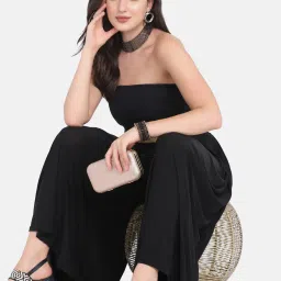 BUYNEWTREND Black Mid Rise Palazzos image 5