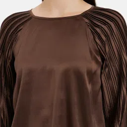 Kazo Brown Regular Fit Top image 5