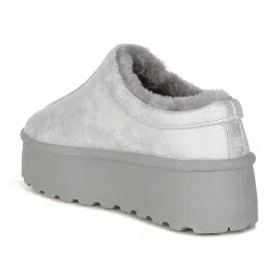 London Rag Women's Silver Mule Shoes image 5